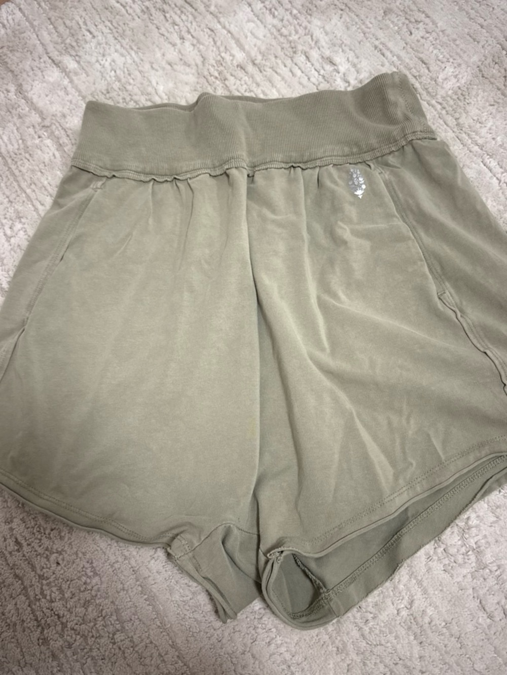 FP Movement by Free People Sage Green High-Rise Athletic Shorts